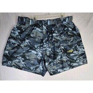 AFTCO Shorts Men's Sz 44 Blue Camo Tactical Fishing Cargo Water Resistant